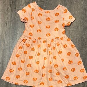 Cat & Jack Peach and Orange Pumpkin Dress